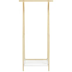 Sale Portant vêtements en bambou Rangement