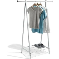 Best Portant vêtements simple blanc Rangement