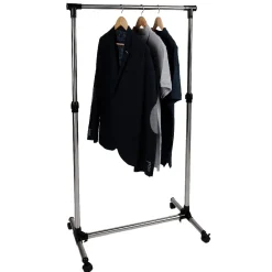 Sale Portant vêtements tube simple noir Rangement