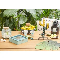 Gifi Rangement De Cuisine^Porte capsule café déco en forme de cactus noir