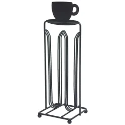 Gifi Rangement De Cuisine^Porte capsules à café en métal design tasse noir