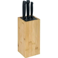 Gifi Rangement De Cuisine^Porte couteaux en bambou 10,5x10,5xH22cm