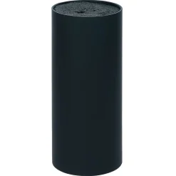 Gifi Rangement De Cuisine^Porte couteaux plastique noir Ø11xH22,5cm