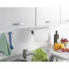 Gifi Rangement De Cuisine^Porte essuie tout Metaltex à fixer sur étagère