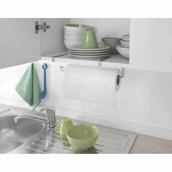 Gifi Rangement De Cuisine^Porte essuie tout Metaltex à fixer sur étagère
