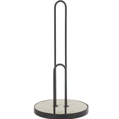 Gifi Rangement De Cuisine^Porte essuie-tout métal bambou beige noir