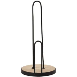 Gifi Rangement De Cuisine^Porte essuie-tout métal et bambou