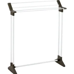 Porte serviette tube blanc^Gifi