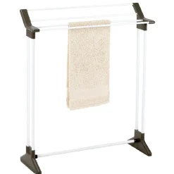 Porte serviette tube blanc^Gifi