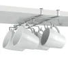 Gifi Rangement De Cuisine^Porte tasse x10 Metaltex à fixer sur étagère