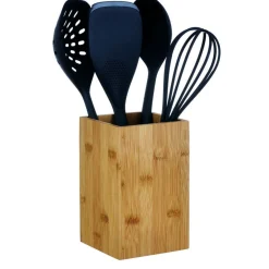 Gifi Rangement De Cuisine^Pot à ustensiles de cuisine en bambou
