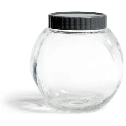Gifi Conservation Alimentaire^Pot en verre transparent avec couvercle plastique - 17,5x12,5xH.17cm