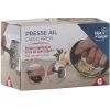 Gifi Préparation Culinaire^Presse ail en inox avec brosse de nettoyage