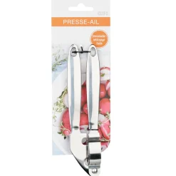 Gifi Préparation Culinaire^Presse ail inox avec videur