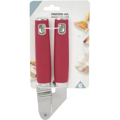 Gifi Préparation Culinaire^Presse ail inox rouge et gris