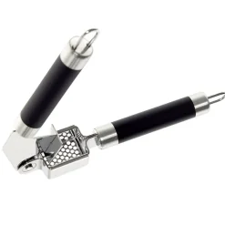 Gifi Préparation Culinaire^Presse-ail en inox avec manche en plastique L.19cm