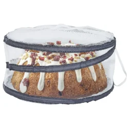 Gifi Cuisson^Protège plat rétractable filet tissu x2 - polyester Ø30xH14cm