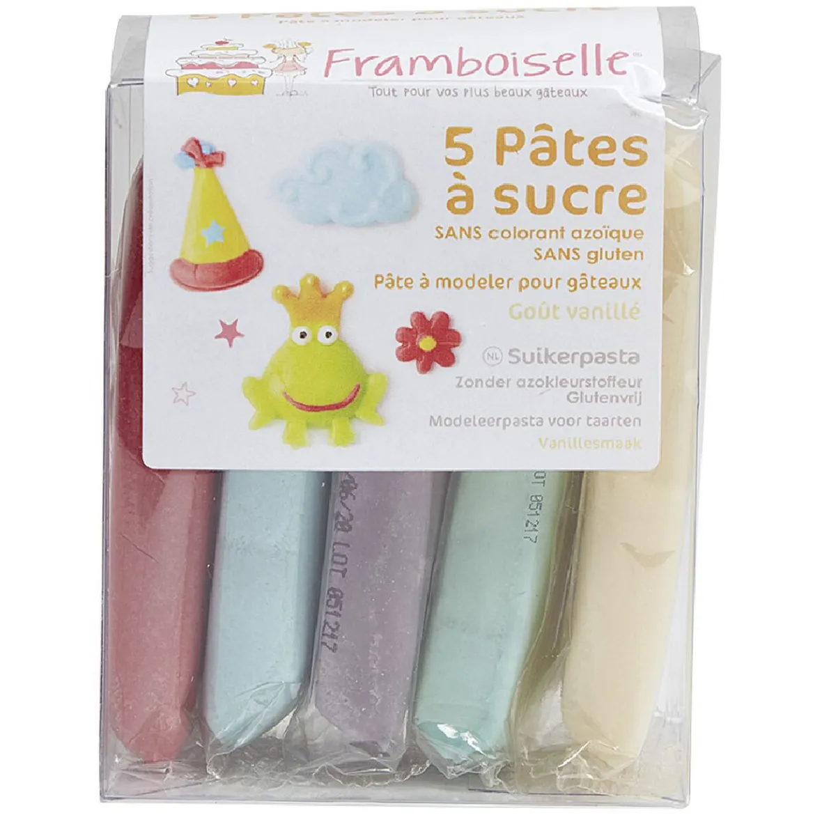 Gifi Préparation Culinaire^Pâte à sucre Framboiselle x6