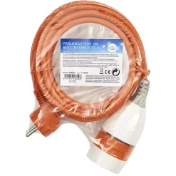 Rallonge 3 m interrupteur switch orange^Gifi Hot