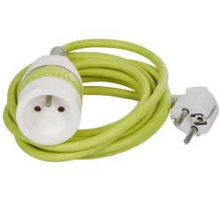 Rallonge 3 m interrupteur switch vert^Gifi Best