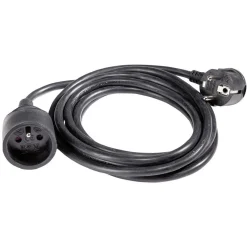 Rallonge fiche plate 3m noir^Gifi Discount