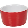 Gifi Cuisson^Ramequin individuel grès côtelé rouge