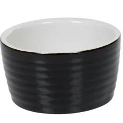 Gifi Cuisson^Ramequin individuel grès côtelé noir