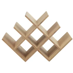 Gifi Rangement De Cuisine^Range bouteilles 8 compartiments bois naturel