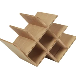 Gifi Rangement De Cuisine^Range bouteilles 8 compartiments bois naturel
