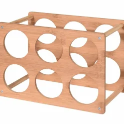 Gifi Rangement De Cuisine^Range bouteilles 6 compartiments bois