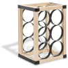 Gifi Rangement De Cuisine^Range bouteilles x6 noir et bois