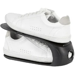Sale Range chaussure empilable noir x3 Rangement