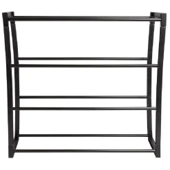 Sale Range chaussure métal noir 4 niveaux 8 paires Rangement
