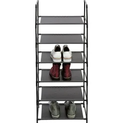 Best Range chaussures 6 niveaux métal gris Rangement
