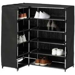 Sale Range chaussures d'angle noir 90x60xH90 cm Rangement
