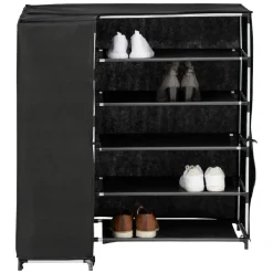 Sale Range chaussures d'angle noir 90x60xH90 cm Rangement