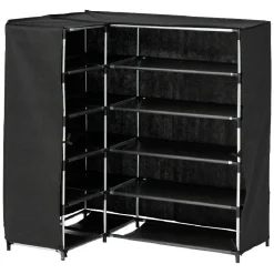 Sale Range chaussures d'angle noir 90x60xH90 cm Rangement