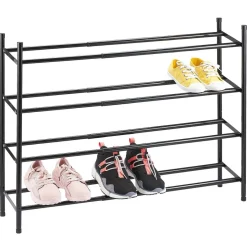 Sale Range chaussures extensible noir 4 niveaux Rangement
