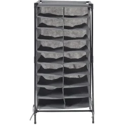 Best Range chaussures gris 18 paires Rangement