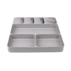 Gifi Rangement De Cuisine^Range couvert 8 compartiments gris