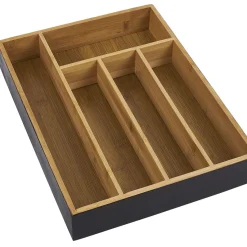 Gifi Rangement De Cuisine^Range couvert en bambou naturel