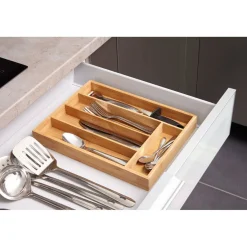 Gifi Rangement De Cuisine^Range couvert en bambou 34x26xH4cm