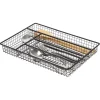 Gifi Rangement De Cuisine^Range couvert pour tiroir grillage en fer noir