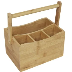 Gifi Rangement De Cuisine^Range couvert vertical en bambou