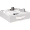 Sale Range sous vêtements 16 compartiments blanc Rangement