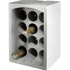 Gifi Rangement De Cuisine^Range-bouteilles 12 emplacements gris