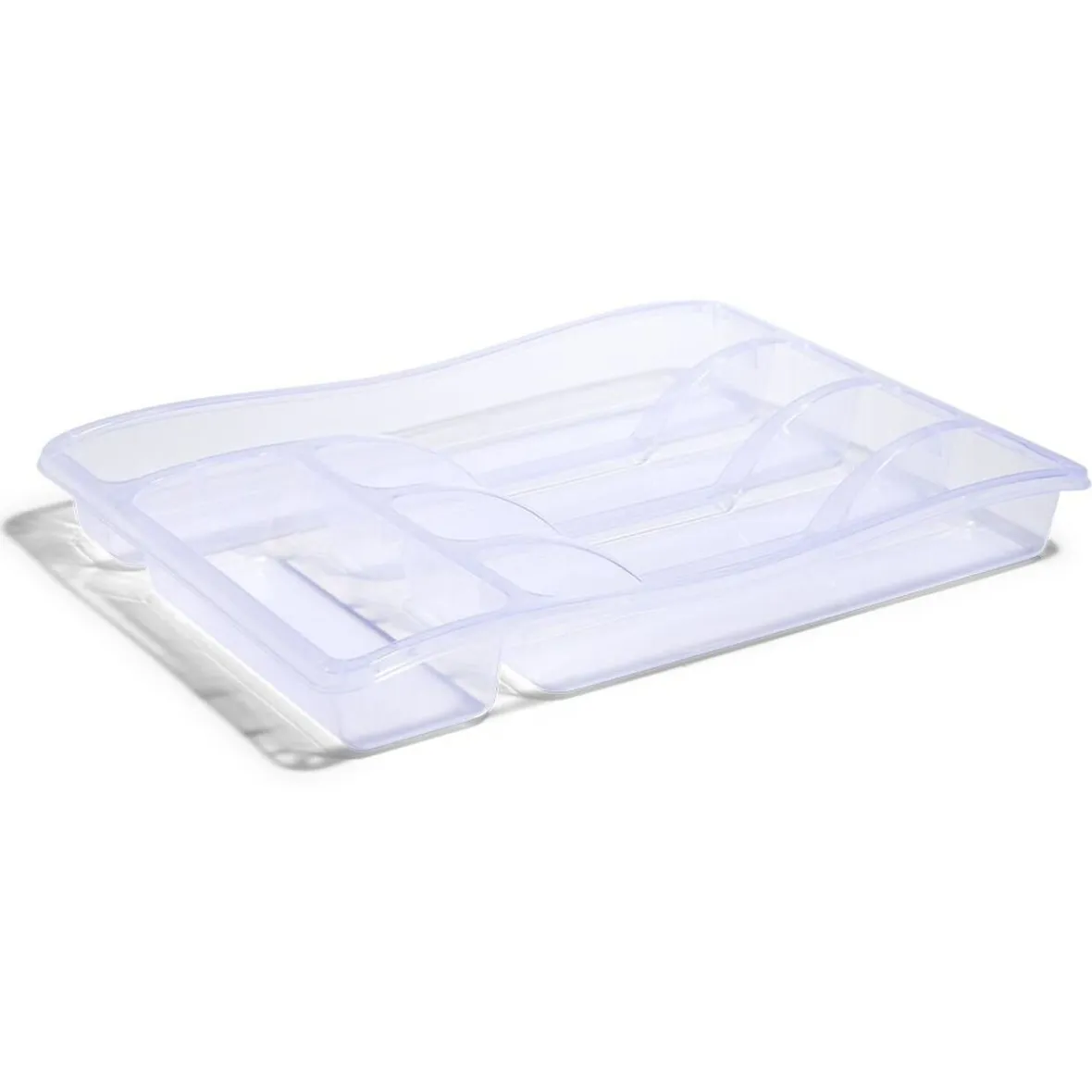 Gifi Rangement De Cuisine^Range-couverts en plastique transparent - L.33xl.25,5xH.4cm