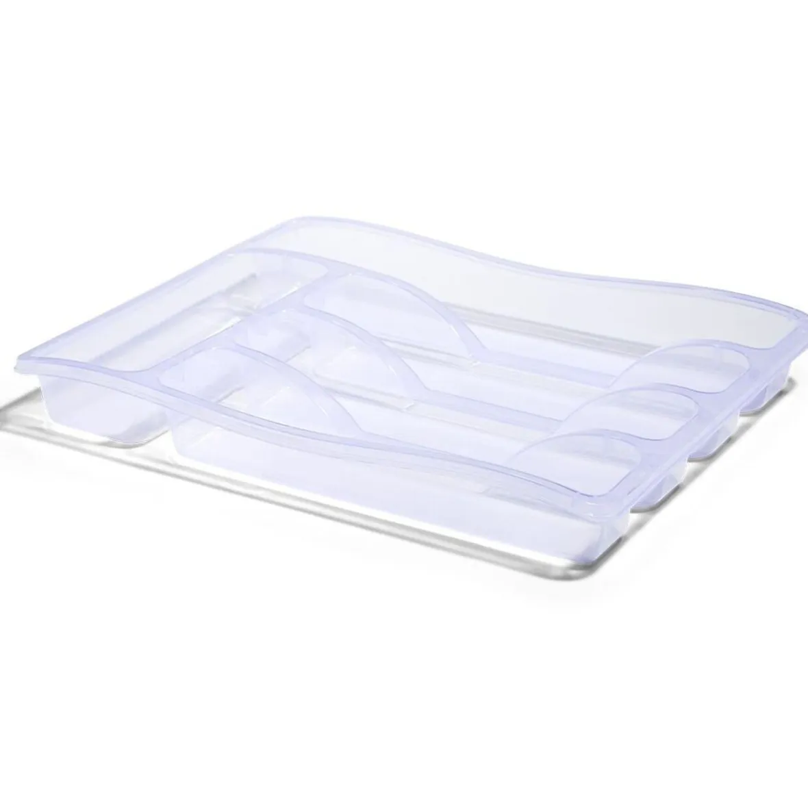 Gifi Rangement De Cuisine^Range-couverts en plastique transparent - L.33xl.25,5xH.4cm