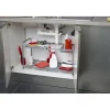Gifi Rangement De Cuisine^Rangement sous évier extensible argenté