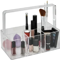 Rangement transparent avec anse 6 compartiments^Gifi Clearance